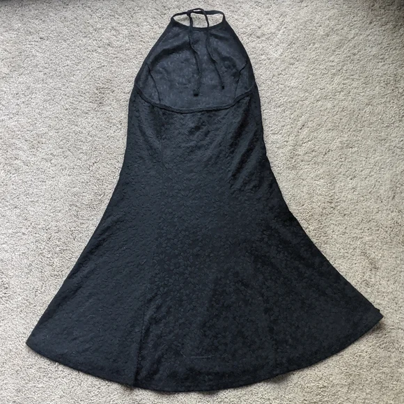 Black Halter Dress - Picture 3 of 5